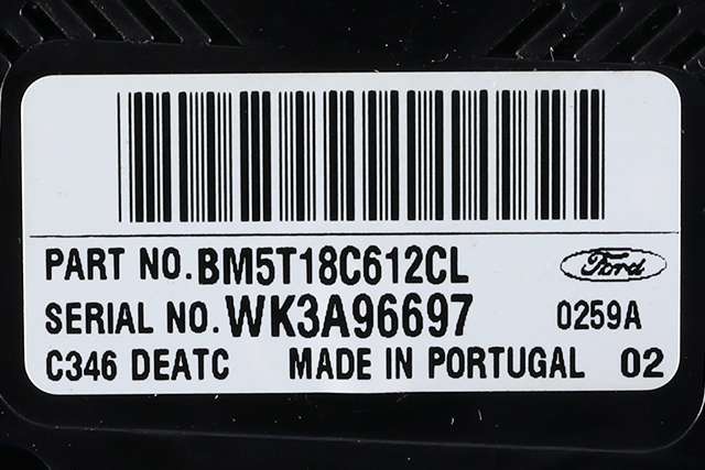 Varmeapparat betjening til Ford Focus 2011-2014 (Type III, Fase 1)  (FORD|BM5T-18C612-CL|)