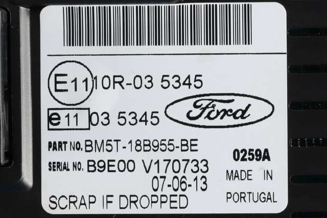 Instrument kjørecomputer til Ford Focus 2011-2014 (Type III, Fase 1) (FORD|BM5T-18B955-BE|)