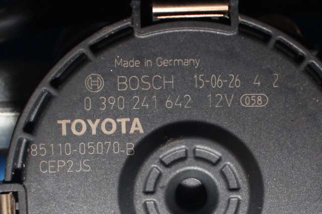 Viskermotor frontrute komplett m/overføring til Toyota Avensis 2015-2019 (Type III, Fase 2) (BOSCH|0 390 241 642|85110-05070-B|)