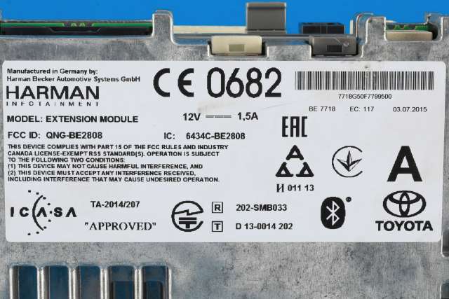 Bilstereo navigasjon til Toyota Avensis 2015-2019 (Type III, Fase 2)  (TOYOTA|86140-05250|86840-0W013|)