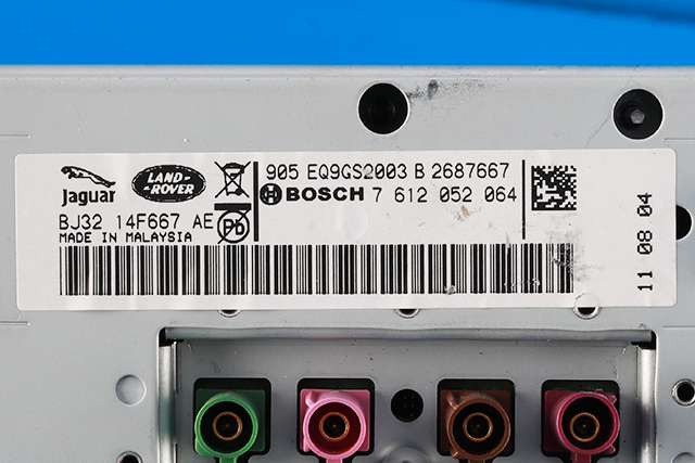 Bilstereo navigasjon skjerm til Land Rover Range Rover, Evoque 2011-2019 (Type I)  (BOSCH|7 612 052 064|BJ32-14F667-AE|)