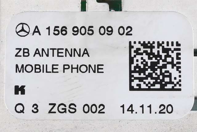 Antenne til Mercedes E-Klasse 2016-2023 (W213) (W213) (MERCEDES|A 156 905 09 02|)