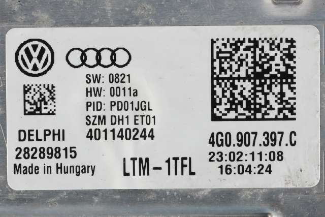 Styreenhet lys (LCM - Light Control Module) til Audi A7 2010-2014 (Type I, Fase 1) (VAG|4G0 907 397 C|)