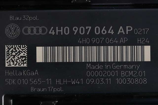 Styreenhet comfort (BCM) til Audi A7 2010-2014 (Type I, Fase 1)  (VAG|4H0 907 064 AP|)