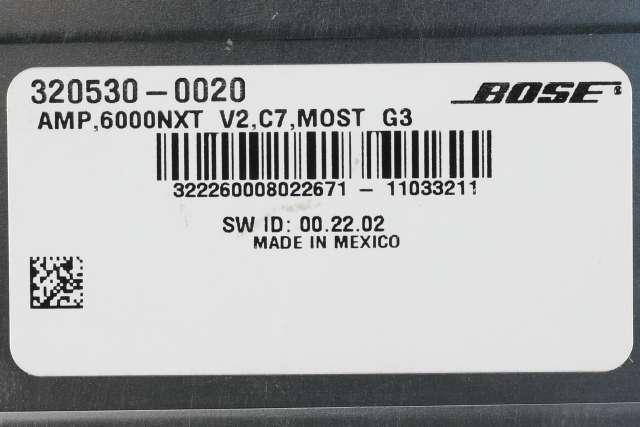 Bilstereo forsterker til Audi A7 2010-2014 (Type I, Fase 1)  (BOSE|322260-0080|4G0 035 223 A|)