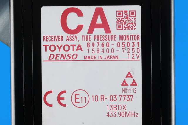 Sensor dekktrykk til Toyota Avensis 2015-2019 (Type III, Fase 2) (DENSO|158400-7250|89760-05031|)