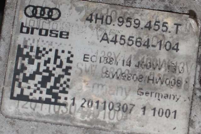 Kjølevifte til Audi A7 2010-2014 (Type I, Fase 1)  