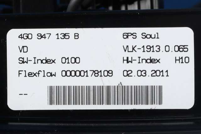 Taklyspanel til Audi A7 2010-2014 (Type I, Fase 1) (VAG|4G0 947 135 B|)