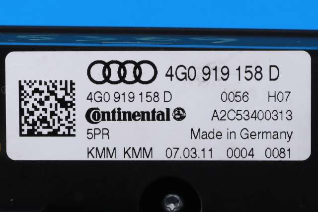 Varmeapparat betjening bak til Audi A7 2010-2014 (Type I, Fase 1)  (VAG|4G0 919 158 D|)