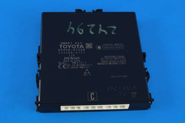 Styreenhet nøkkelfri/keyless til Toyota Prius, 2016-2023 (Type IV) (combi) (combi) (TOYOTA|89990-47200)