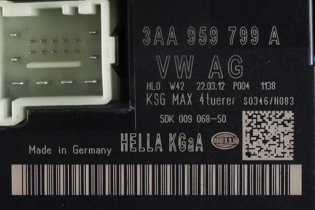 Styreenhet nøkkelfri/keyless til VW Passat 2011-2015 (B7) (B7) (VAG|3AA 959 799 A|)