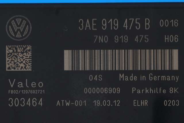 Styreenhet parkering til VW Passat 2011-2015 (B7) (B7) (VAG|3AE 919 475 B|)