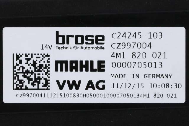 Varmeapparat motor til Audi A4 2015-2019 (Type V, Fase 1) (B9) (B9) (VAG|4M1 820 021|)