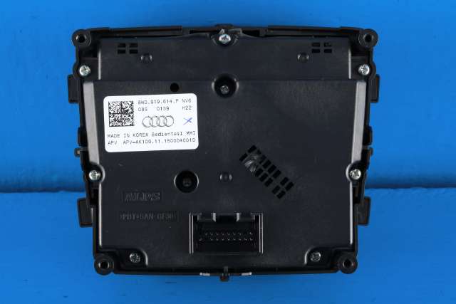 Bilstereo navigasjon betjeningspanel til Audi A4 2015-2019 (Type V, Fase 1) (B9) (B9) (VAG|8W0 919 614 P|)