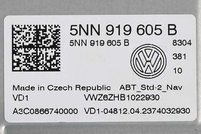 Bilstereo navigasjon skjerm til VW T-Roc 2017-->> (VAG|5NN 919 605 B|)
