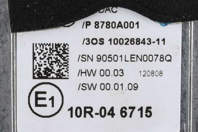 Kamera til Mitsubishi Outlander 2012-2015 (Type III, Fase 1)  (MITSUBISHI|8780A001|)