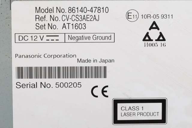 Bilstereo navigasjon til Toyota Prius 2016-2023 (Type IV) (combi) (combi) (TOYOTA|86140-47810|)