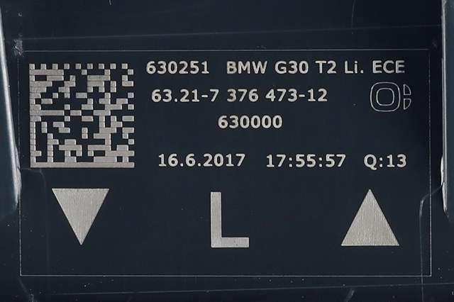 Baklykt venstre indre til BMW 5-Serie 2017-->> (G30/G31) (G30/G31) (BMW|63.21-7 376 473|)