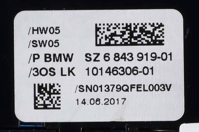 Bryter diverse til BMW 5-Serie 2017-->> (G30/G31) (G30/G31) (BMW|6 843 919|)