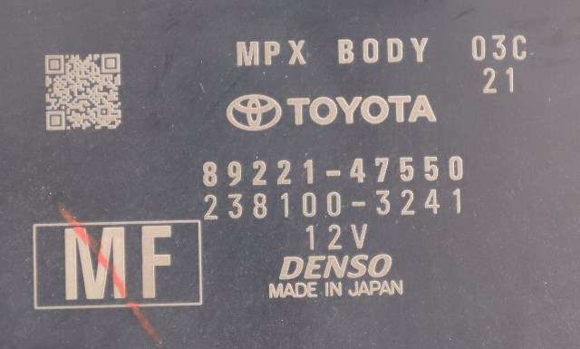 Styreenhet diverse til Toyota Prius 2016-2023 (Type IV) (combi) (combi) (TOYOTA|89221-47550|)
