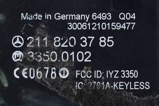 Styreenhet nøkkelfri/keyless til Mercedes CLS 2004-2010 (C219) (C219) (MERCEDES|211 820 37 85|)