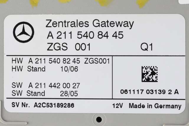 Styreenhet diverse til Mercedes CLS 2004-2010 (C219) (C219) (MERCEDES|A 211 540 84 45|)