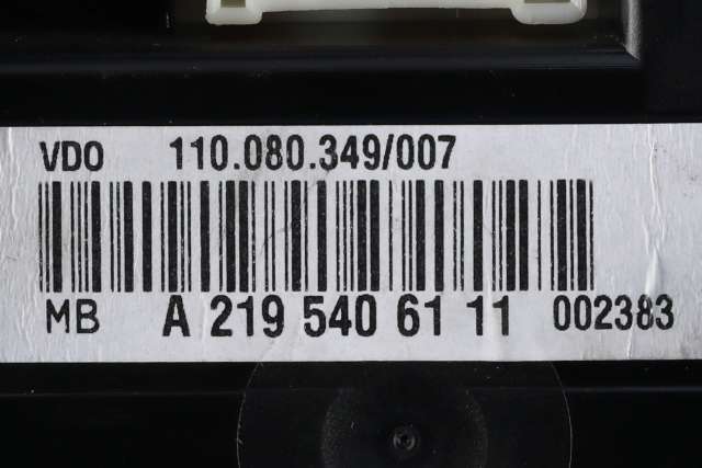 Instrumentpanel til Mercedes CLS 2004-2010 (C219) (C219) (MERCEDES|A 219 540 61 11|)