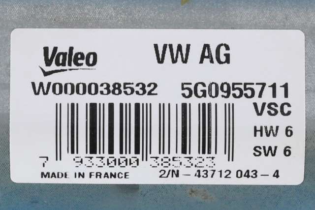 Viskermotor bakrute til VW Golf VII 2012-2017 (Fase 1) (VAG|5G0 955 711|)