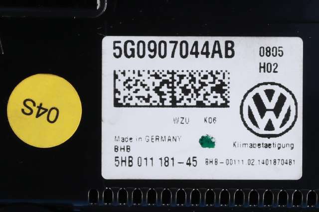 Varmeapparat betjening til VW Golf VII 2012-2017 (Fase 1) (VAG|5G0 907 044 AB|)