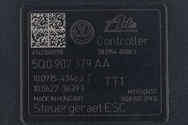 ABS sentral til VW Golf VII 2012-2017 (Fase 1)  (VAG|5Q0 614 517 T|5Q0 907 379 AA|)