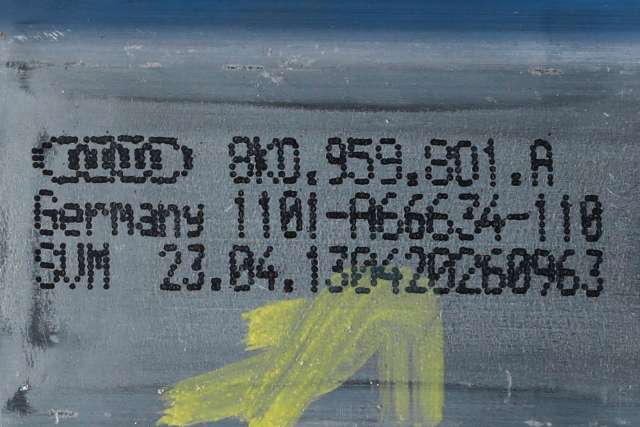 Ruteheis, kun motor, venstre foran til Audi A4 2007-2014 (Type IV) (B8) (B8) (VAG|8K0 959 801 A|)