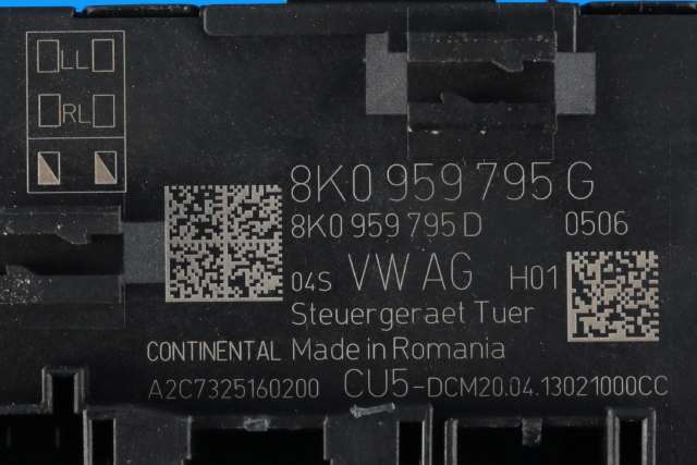 Styreenhet dør venstre bak til Audi A4 2007-2014 (Type IV) (B8) (B8) (VAG|8K0 959 795 G|)