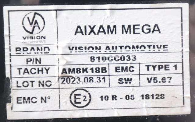 Instrumentpanel til Mopedbil Aixam Ambition 2024-->> (S10) (S10) (AIXAM|810CC033|)