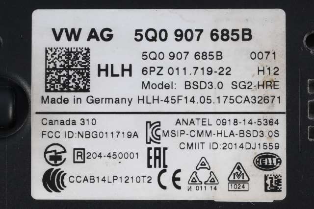 Sensor blindsone til Škoda Superb 2015-->> (Type III) (VAG|5Q0 907 685 B|)