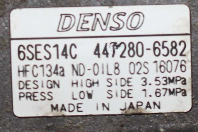 Aircondition kompressor til Toyota Avensis 2015-2019 (Type III, Fase 2) (DENSO|447280-6582|)