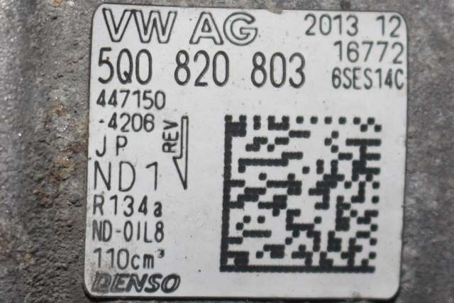 Aircondition kompressor til VW Golf VII 2012-2017 (Fase 1) (DENSO|447150-4206|5Q0 820 803|)