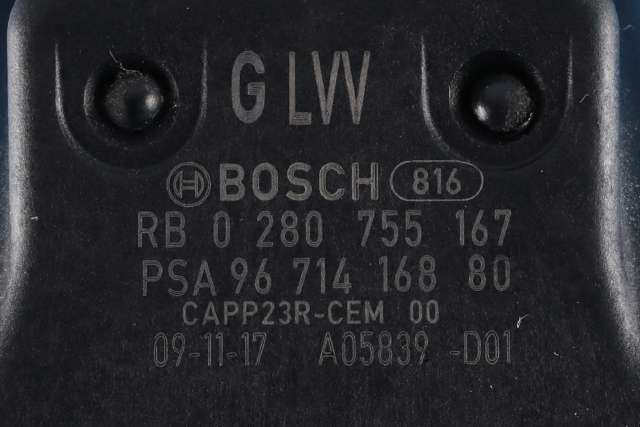 Pedal gass til Peugeot 3008 2009-2016 (Type I) (BOSCH|0 280 755 167|96 714168 80|)