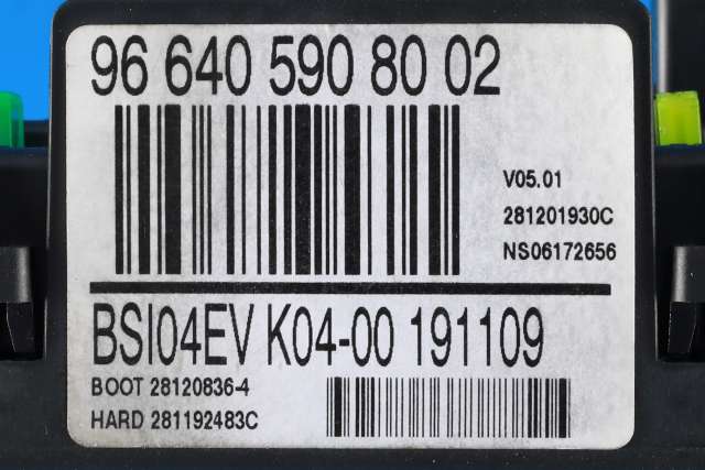 Sikringsboks til Peugeot 3008 2009-2016 (Type I)  (PEUGEOT|96 640590 80|)