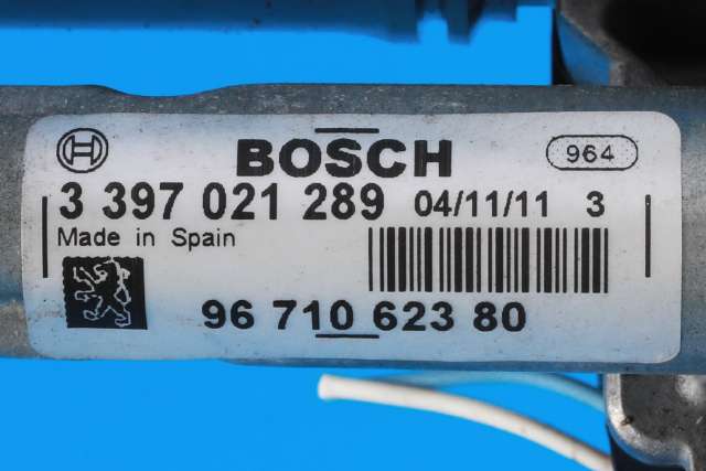 Viskermotor frontrute komplett m/overføring til Peugeot 3008 2009-2016 (Type I)  (PEUGEOT|96 710621 80|96 710623 80|)