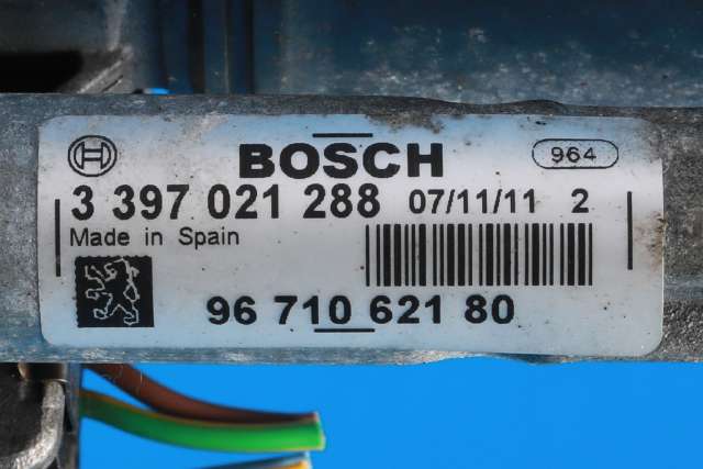 Viskermotor frontrute komplett m/overføring til Peugeot 3008 2009-2016 (Type I)  (PEUGEOT|96 710621 80|96 710623 80|)