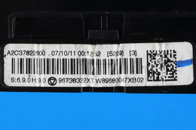 Varmeapparat betjening til Peugeot 3008 2009-2016 (Type I)  (PEUGEOT|96 738322 XT|)