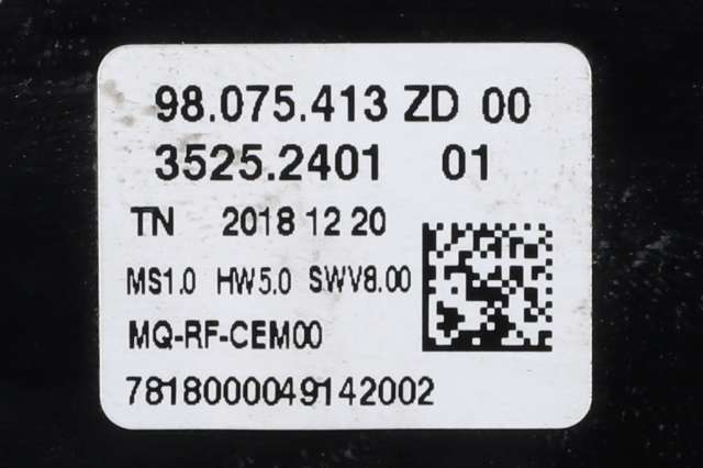 Varmeapparat betjening til Citroën Berlingo 2019-->> (Type III) (CITROEN|98 075413 ZD|)