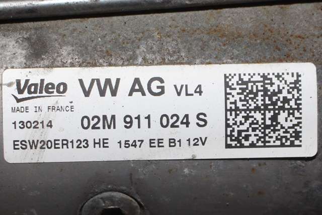 Starter diesel til VW Golf VII 2012-2017 (Fase 1)  (VALEO|ESW20ER123|02M 911 024 S|)