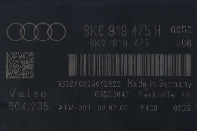 Styreenhet parkering til Audi A4 2007-2014 (Type IV) (B8) (B8) (VAG|8K0 919 475 H|)