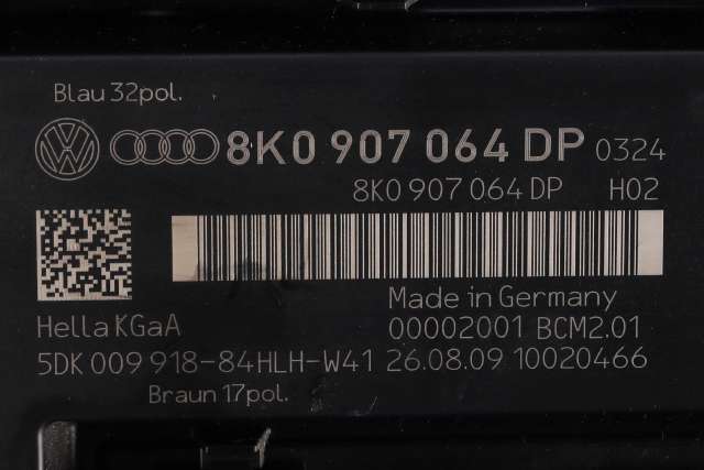 Styreenhet comfort (BCM) til Audi A4 2007-2014 (Type IV) (B8) (B8) (VAG|8K0 907 064 DP|)