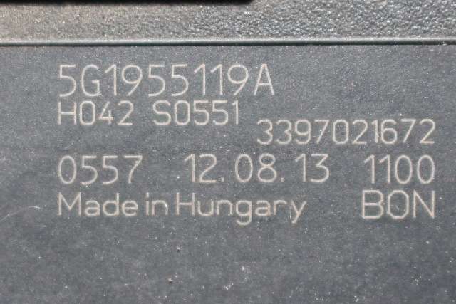 Viskermotor frontrute komplett m/overføring til VW Golf VII 2012-2017 (Fase 1)  (VAG|5G1 955 023 C|5G1 955 119 A|)