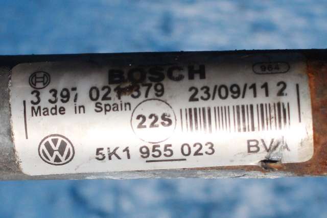 Viskermotor frontrute komplett m/overføring til VW Golf VI 2008-2012  (VAG|5K1 955 023|5K1 955 119|)