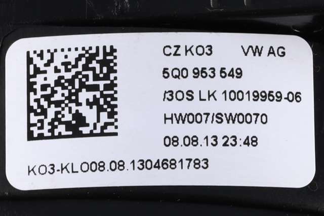 Airbag slepering til VW Golf VII 2012-2017 (Fase 1)  (VAG|5Q0 953 549|)