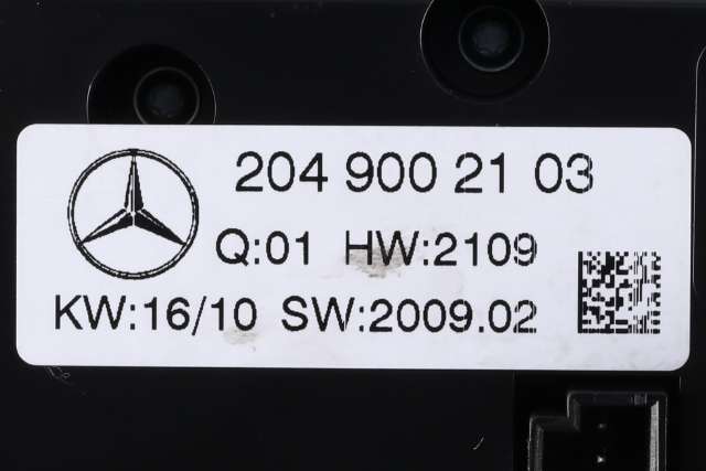 Varmeapparat betjening til Mercedes C-Klasse 2007-2011 (Fase 1) (W204) (W204) (MERCEDES|204 900 21 03|)