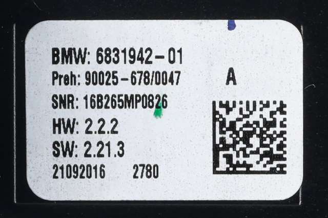 Varmeapparat betjening til BMW X5 2013-2018 (F15) (F15) (BMW|6 831 942|)